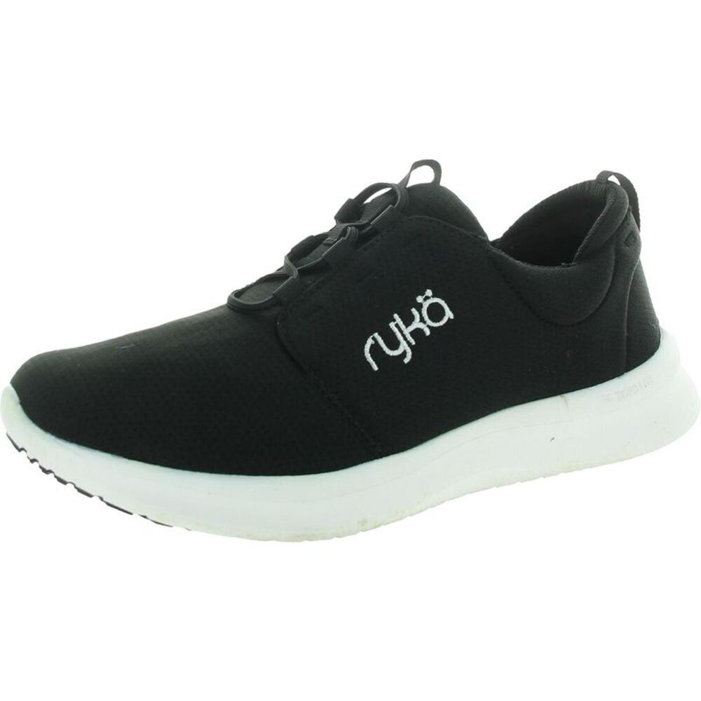 Ryka Black and White Athletic Slip-On Sneakers